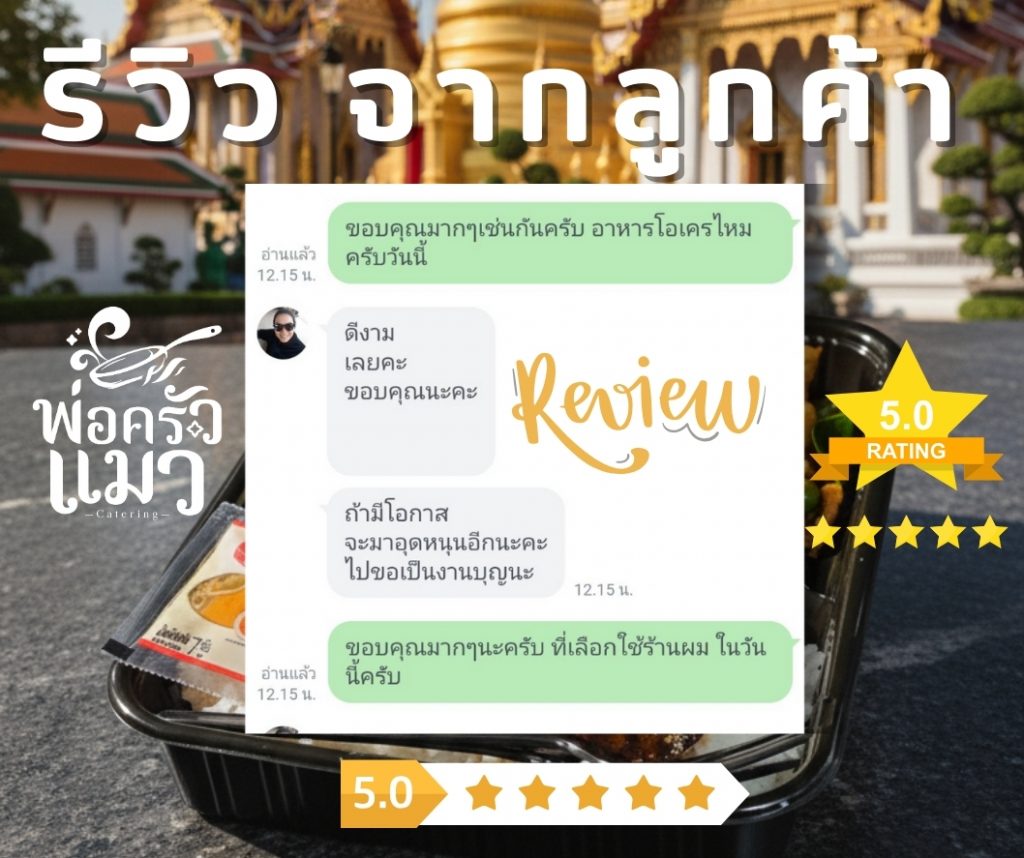 รีวิว ข้าวกล่องร้านพ่อครัวแมว