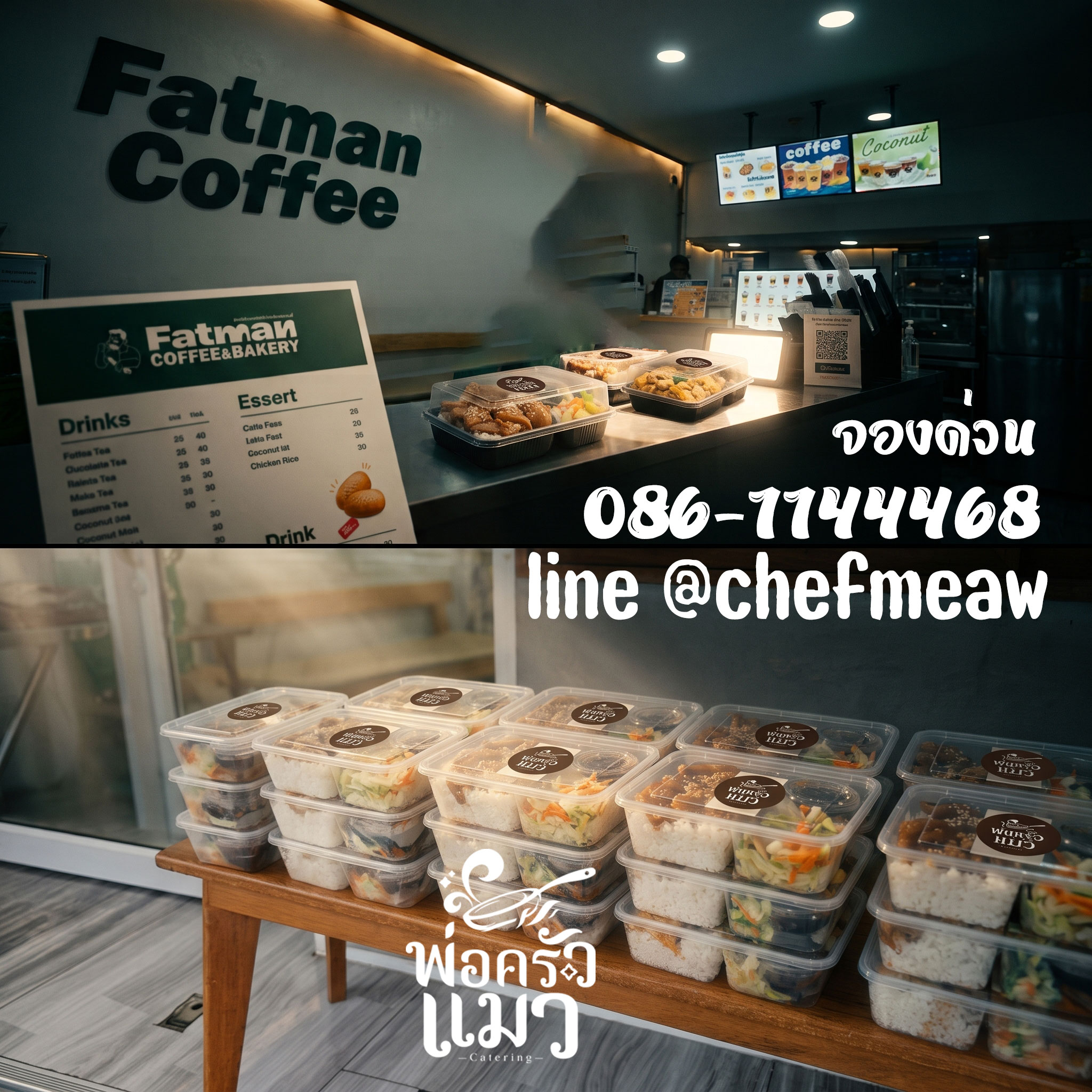 ข้าวหน้าไก่เทอริยากิเริ่มต้น ที่ 55 บาท